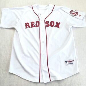 Majestic Authentic Boston Red Sox 18 Jersey Size 48 Large Johnny‎ Damon Era MLB